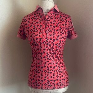 J. Lindeberg Tour Tech Print Golf Polo